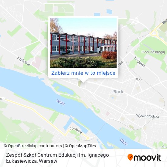 Mapa Zespół Szkół Centrum Edukacji Im. Ignacego Łukasiewicza