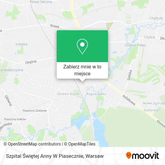 Mapa Szpital Świętej Anny W Piasecznie
