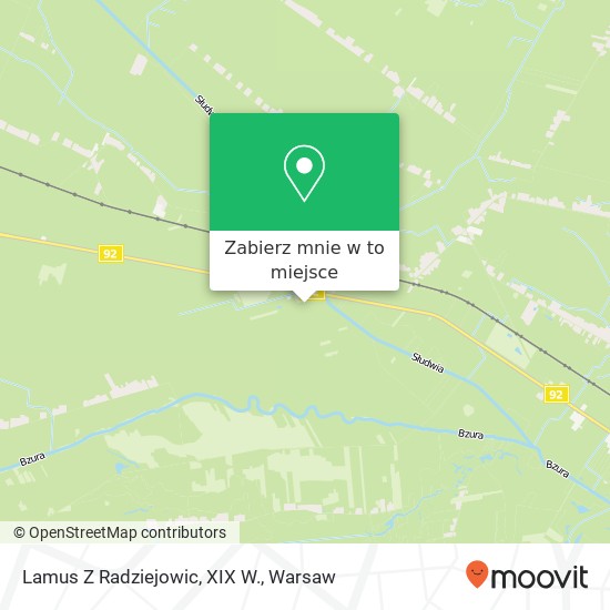 Mapa Lamus Z Radziejowic, XIX W.