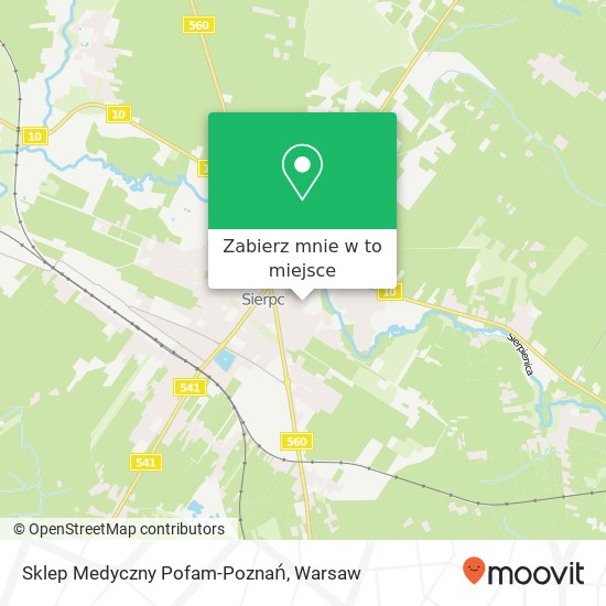 Mapa Sklep Medyczny Pofam-Poznań