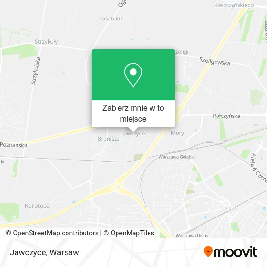 Mapa Jawczyce
