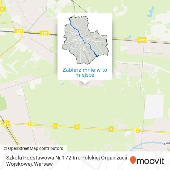 Mapa Szkoła Podstawowa Nr 172 Im. Polskiej Organizacji Wojskowej