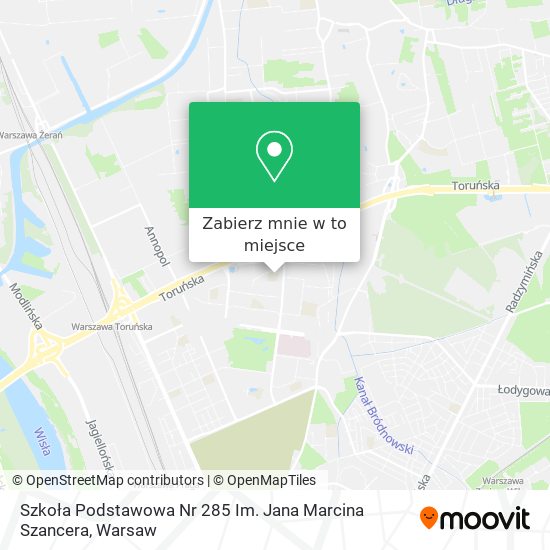 Mapa Szkoła Podstawowa Nr 285 Im. Jana Marcina Szancera