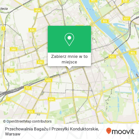 Mapa Przechowalnia Bagażu I Przesyłki Konduktorskie