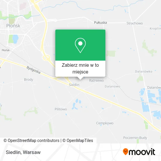 Mapa Siedlin