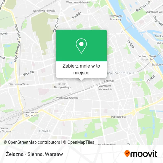 Mapa Żelazna - Sienna