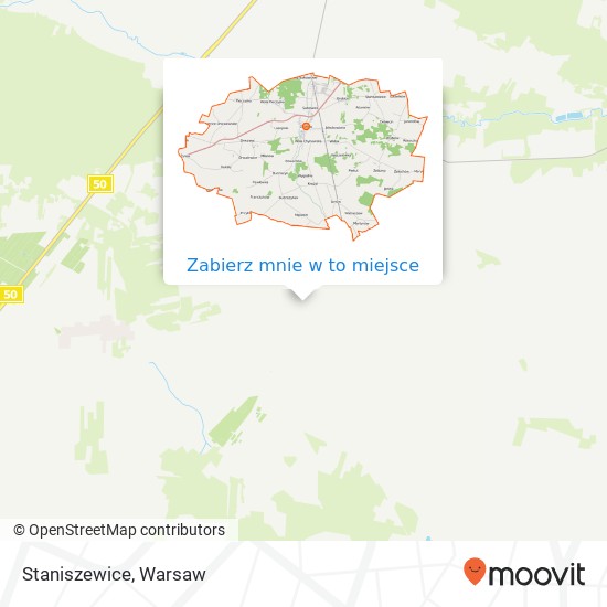 Mapa Staniszewice