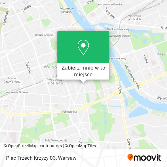 Mapa Plac Trzech Krzyży 03