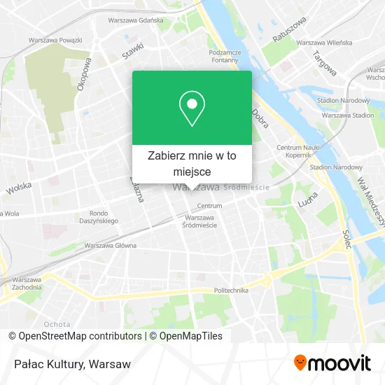 Mapa Pałac Kultury