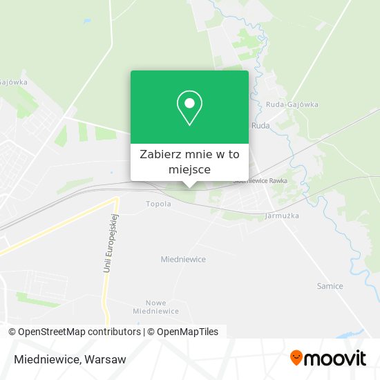 Mapa Miedniewice