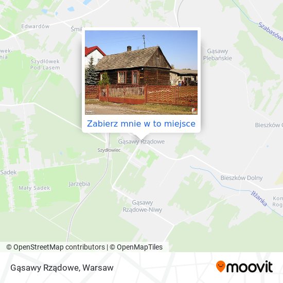 Mapa Gąsawy Rządowe