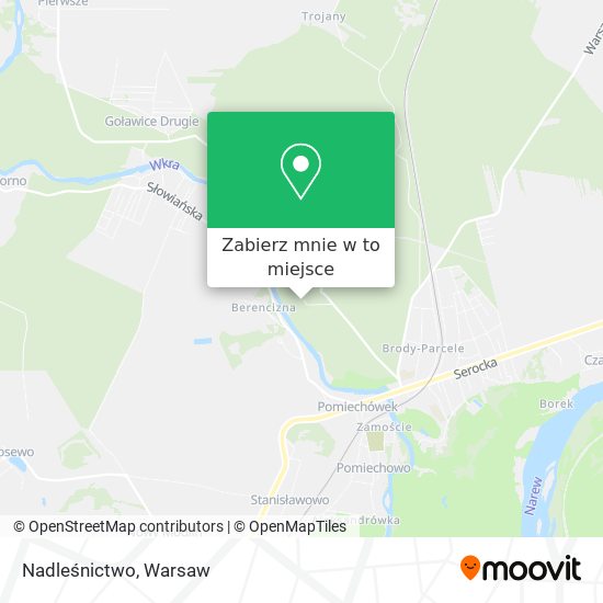 Mapa Nadleśnictwo