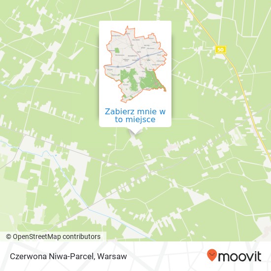 Mapa Czerwona Niwa-Parcel