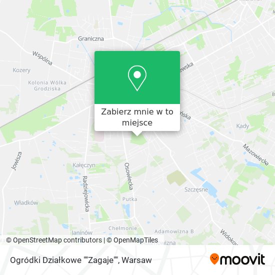 Mapa Ogródki Działkowe ""Zagaje""