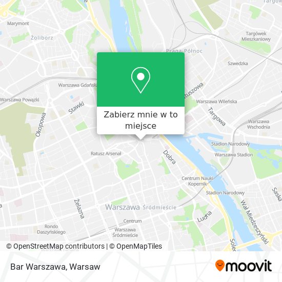 Mapa Bar Warszawa