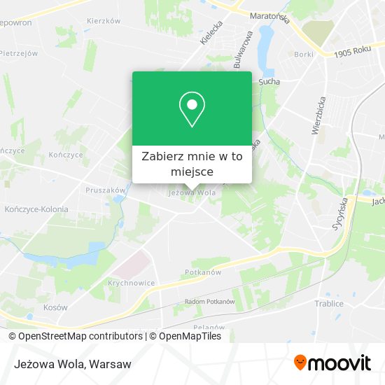 Mapa Jeżowa Wola