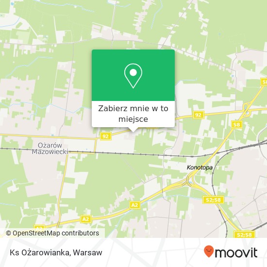 Mapa Ks Ożarowianka