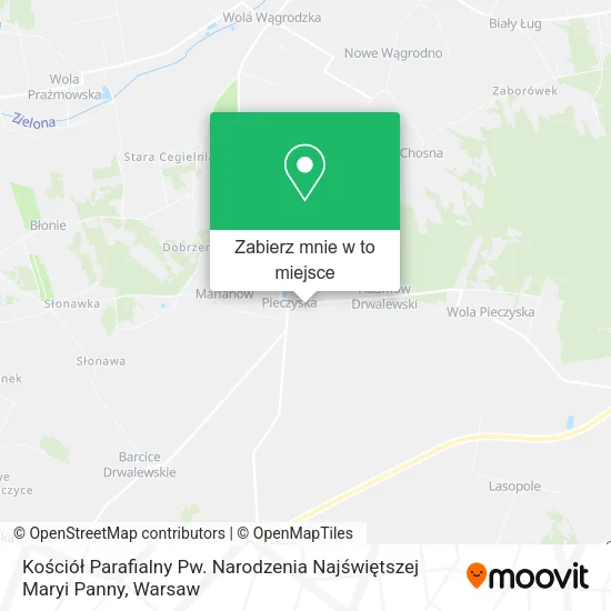 Mapa Kościół Parafialny Pw. Narodzenia Najświętszej Maryi Panny