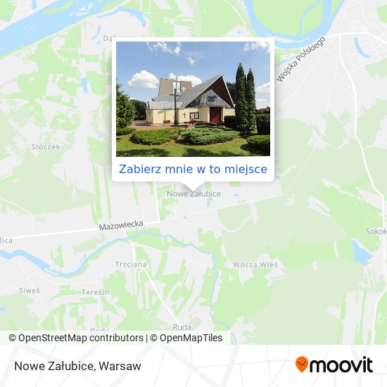 Mapa Nowe Załubice