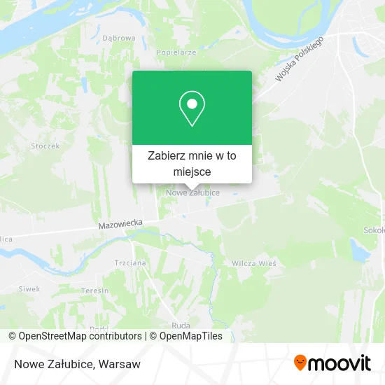 Mapa Nowe Załubice