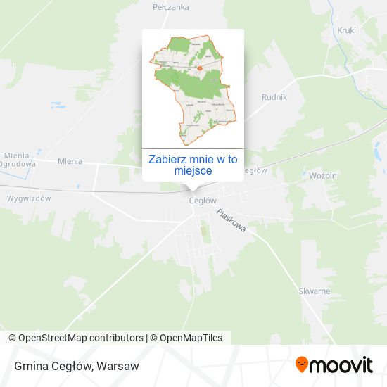 Mapa Gmina Cegłów