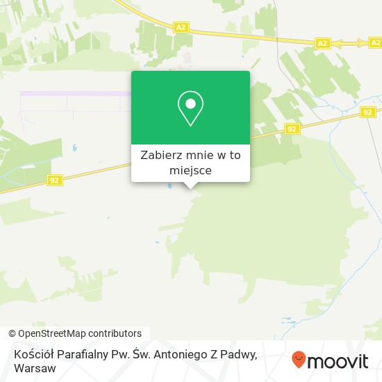 Mapa Kościół Parafialny Pw. Św. Antoniego Z Padwy