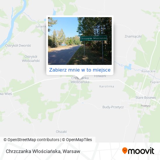 Mapa Chrzczanka Włościańska