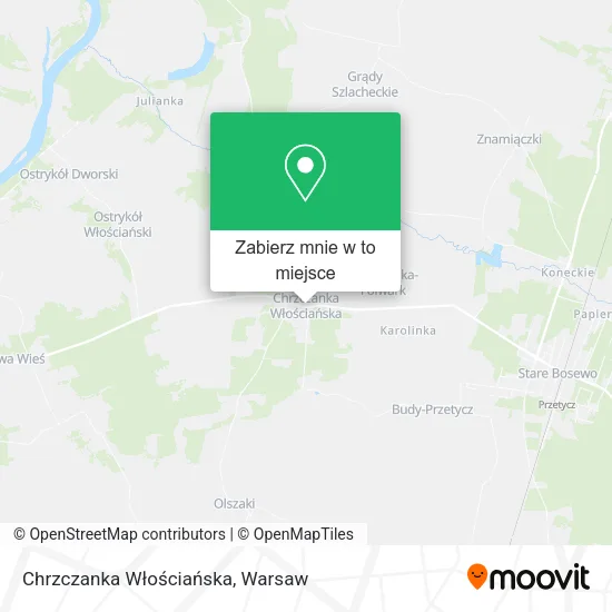 Mapa Chrzczanka Włościańska