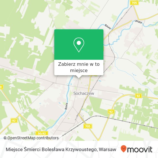 Mapa Miejsce Śmierci Bolesława Krzywoustego