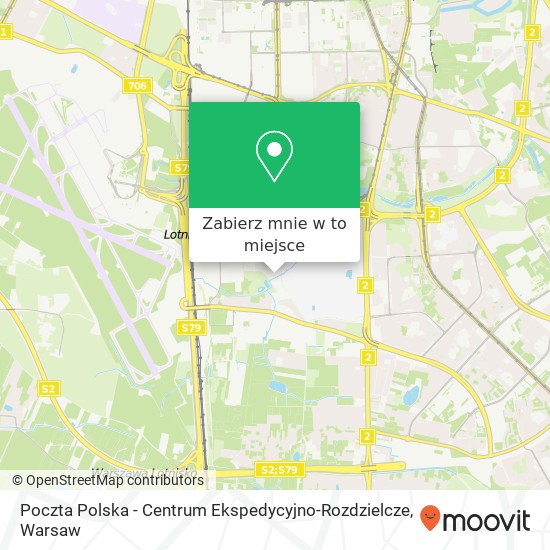 Mapa Poczta Polska - Centrum Ekspedycyjno-Rozdzielcze