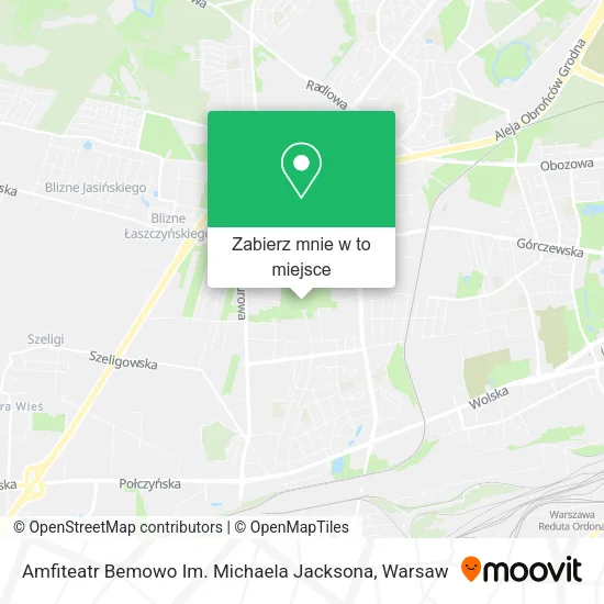 Mapa Amfiteatr Bemowo Im. Michaela Jacksona
