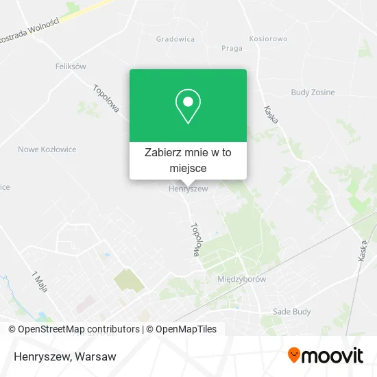 Mapa Henryszew