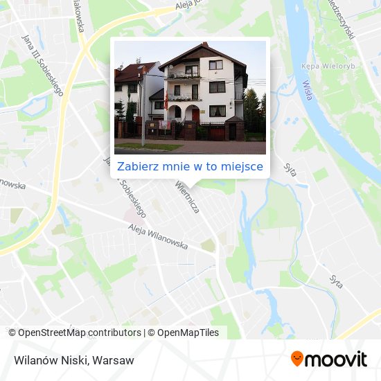 Mapa Wilanów Niski