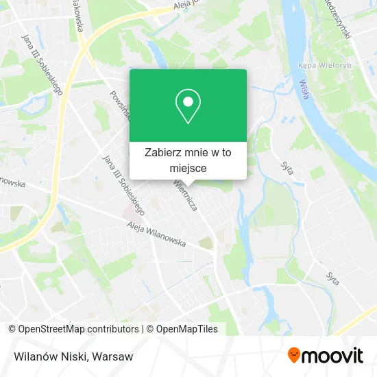 Mapa Wilanów Niski
