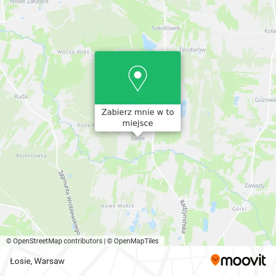 Mapa Łosie
