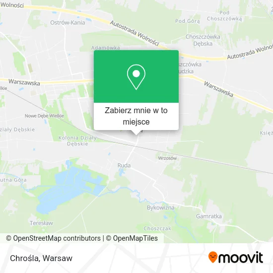 Mapa Chrośla