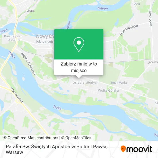 Mapa Parafia Pw. Świętych Apostołów Piotra I Pawła