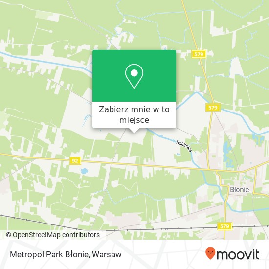 Mapa Metropol Park Błonie