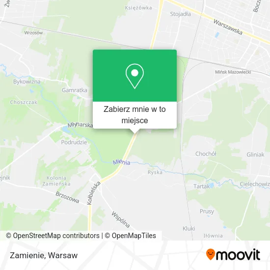 Mapa Zamienie
