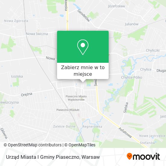 Mapa Urząd Miasta I Gminy Piaseczno