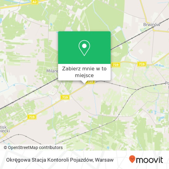 Mapa Okręgowa Stacja Kontoroli Pojazdów