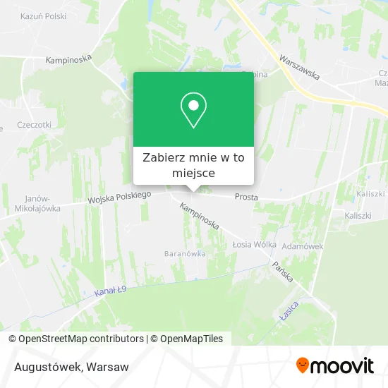 Mapa Augustówek