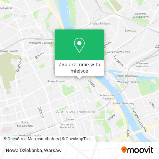 Mapa Nowa Dziekanka