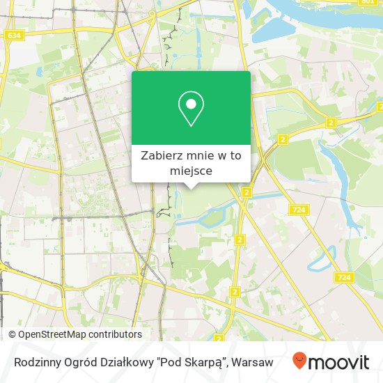 Mapa Rodzinny Ogród Działkowy "Pod Skarpą”