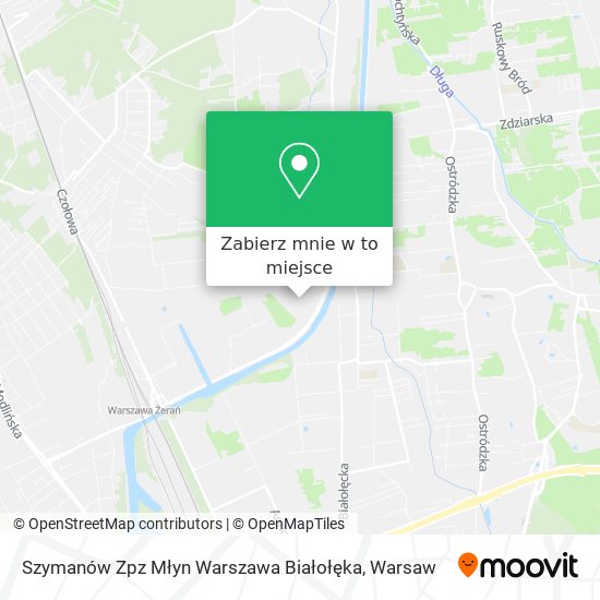 Mapa Szymanów Zpz Młyn Warszawa Białołęka