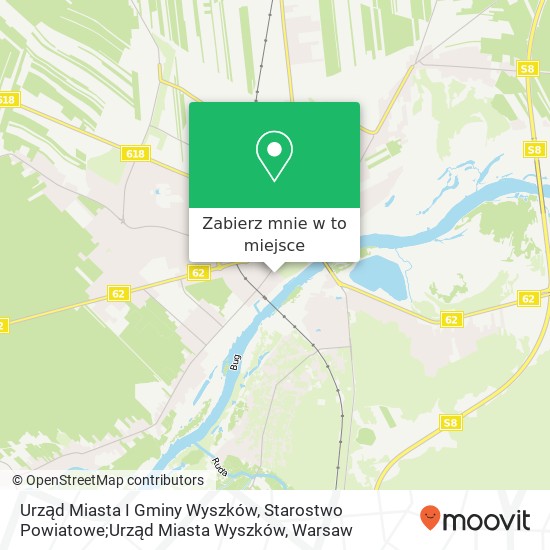 Mapa Urząd Miasta I Gminy Wyszków, Starostwo Powiatowe;Urząd Miasta Wyszków