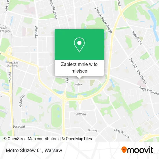 Mapa Metro Służew 01