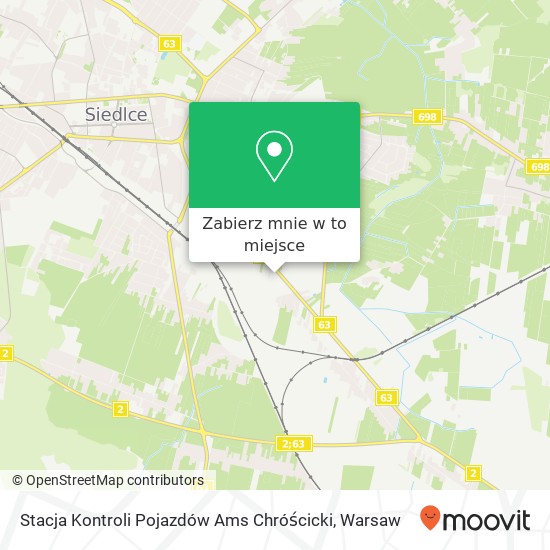 Mapa Stacja Kontroli Pojazdów Ams Chróścicki