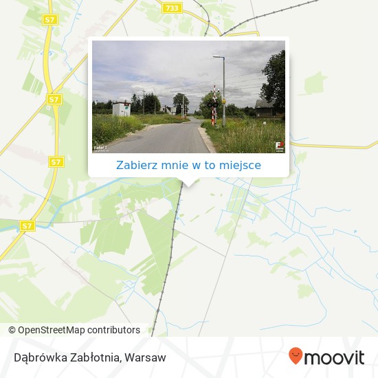 Mapa Dąbrówka Zabłotnia