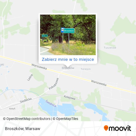 Mapa Broszków